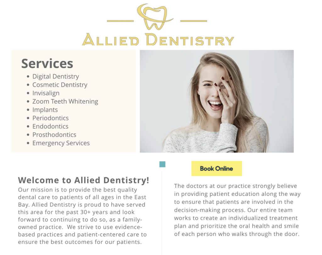 Allied Dentistry – Dental office in San Pablo California USA